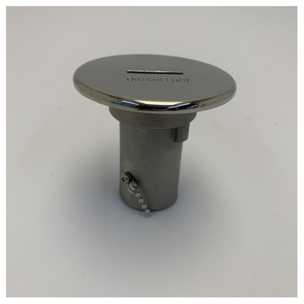 Vetus FCAPDF38G Deck Filler Chrome Brass Diesel Cap - D38 mm
