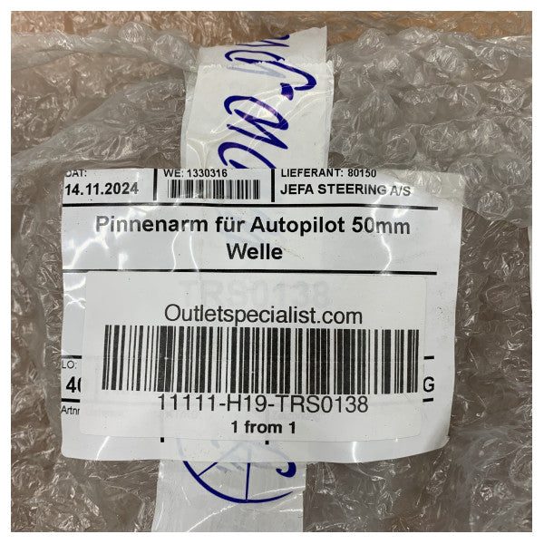 Jefa Aluminium D50 mm Tiller Lever TLJ050 autopilot-ohjauksen varten - TRS0138