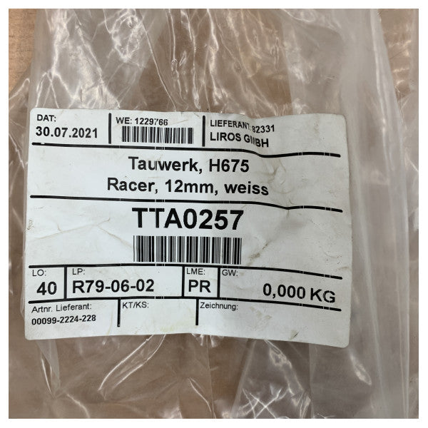 Liros Hanse 675 Dyneema Rennseil 12M 2x 34M - 00099-2224-228