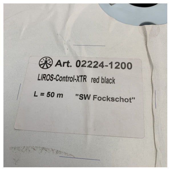 Cuerda Dyneema Liros Control-XTR Hanse 675 12mm ROJA - 50M - 02224-1200