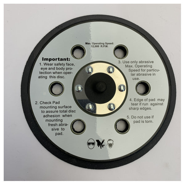 Mirka Velcro 6 Reikä 150 mm Hiontapohja 5/16 1975144