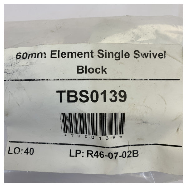 Harken 60mm Eleman Tek Döner Blok - H6261