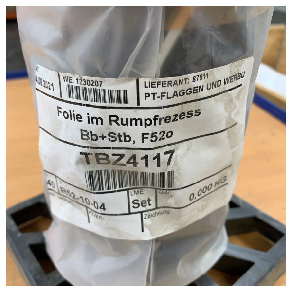 Набір наклейок для корпусу Fjord F52 Open з лівого та правого боку - TBZ4117