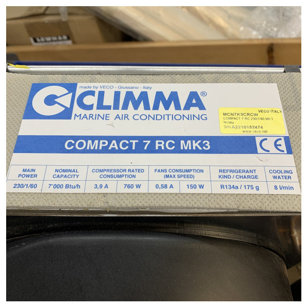 Veco MCN7K3CRCI Marine Stand Alone Airconditioning 7000 BTU 60Hz 230V