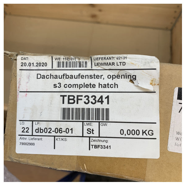 Lewmar Hanse 675 3G Flush Mount Åbningsvindue Sort - 79002900