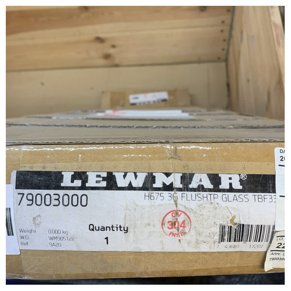 Lewmar Hanse 675 Flush 3G Opening Window Black - 79003000