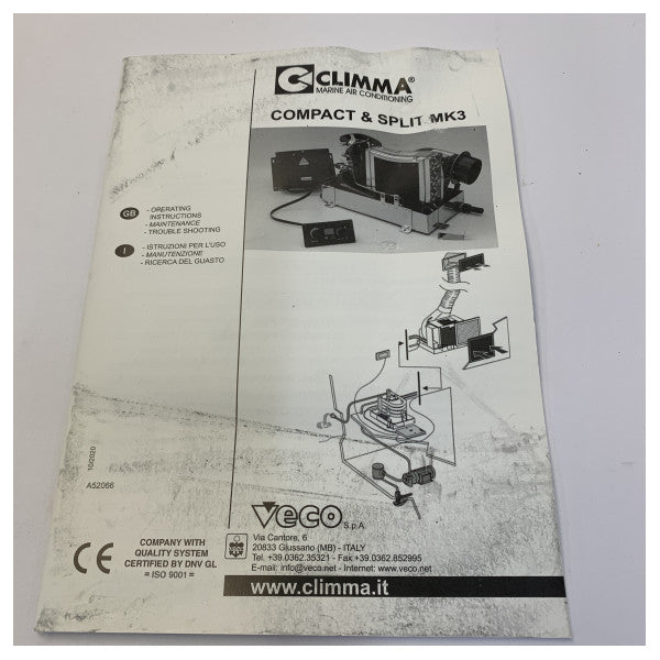 Veco Marine Stand Alone Airconditioning 7000 BTU 230V - MC7EFRCU