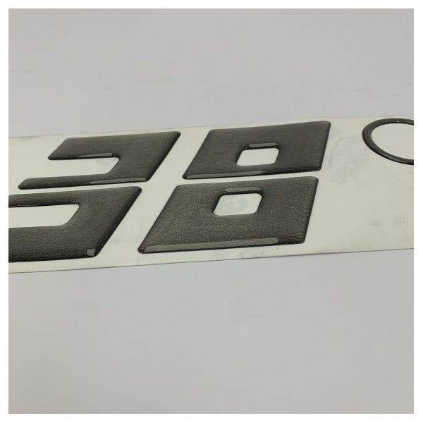 Fjord 38 Açık Gri Gövde Sticker'ı Logo ve Tip ile - TBZ1135