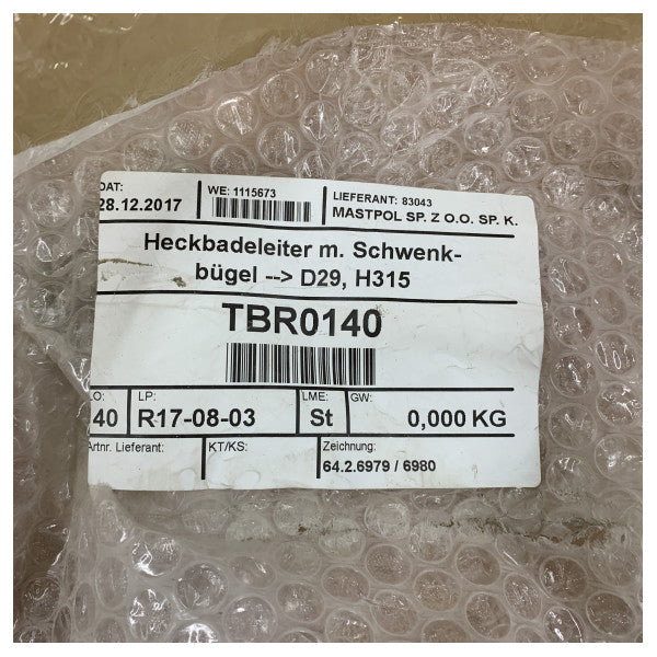 Hanse 315 u Dehler 29 Ladders tal-Baħar tal-Iron 3-Step - TBR0140