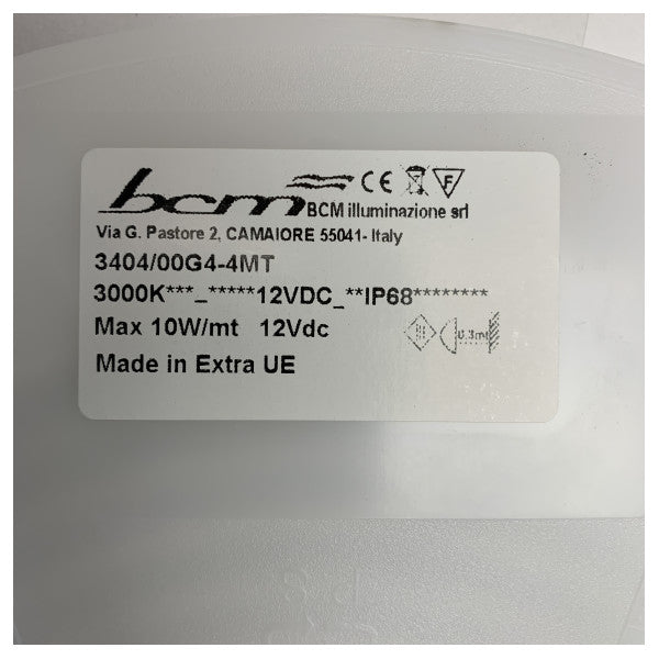 BCM 3404/00G4-4MT LED light strip 12V - 3000K - 10W/m - IP68