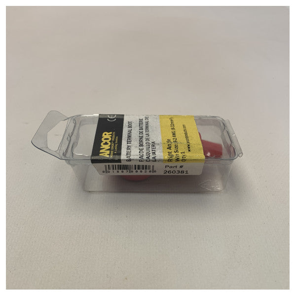 Червен капак на терминала на морската батерия - трайна водоустойчива изолирана капачка на конектора за защита на положителния полюс