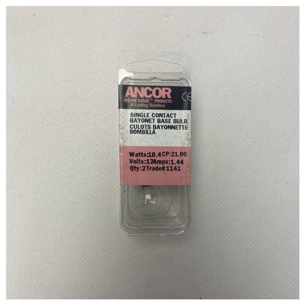 Bombillas LED marinas de bayoneta de 12 V y 18,4 W - Iluminación impermeable duradera para barcos, paquete de 2 unidades