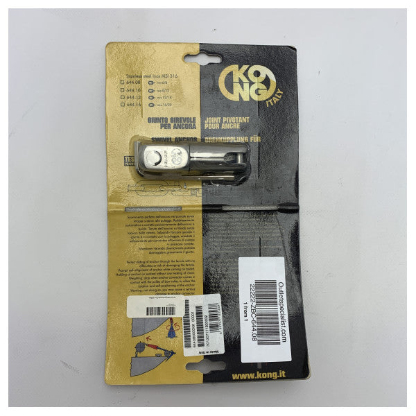 Kong 644.08 8 mm de ancoragem giratória | conetor de corrente