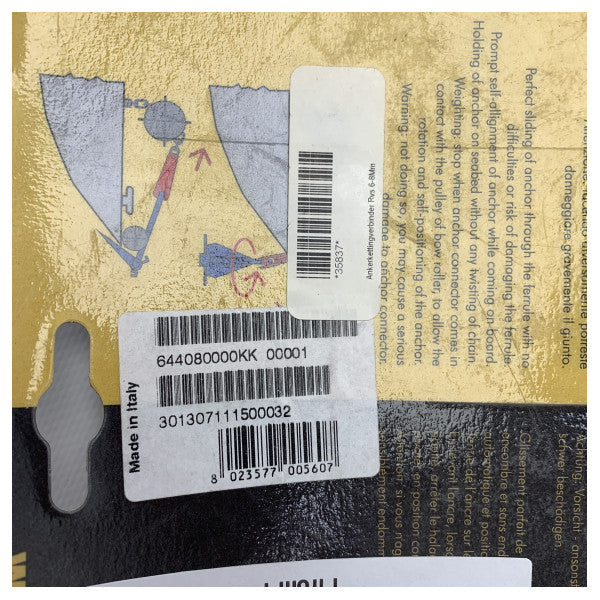 Kong 644.08 8 mm de ancoragem giratória | conetor de corrente