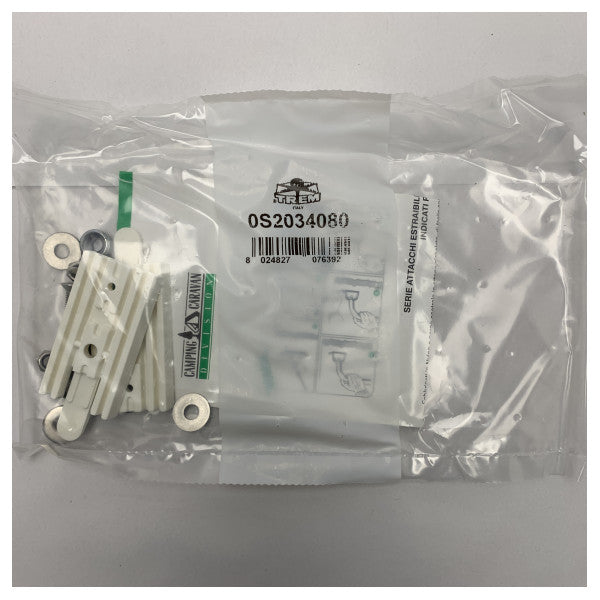 Conjunto de fechos extraíveis Trem 64759 com grampos de segurança para escada de banho - S20 34 080