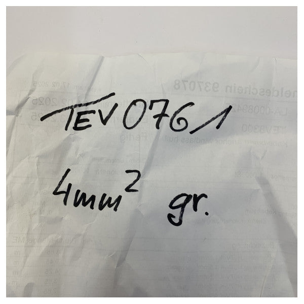 H07V-K 4mm² Single-Core Wire Grey - TEV0761