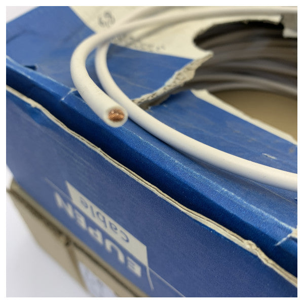 EUPEN CABLE H07V-K 115m 6mm² Flexible Single-Core Wire White