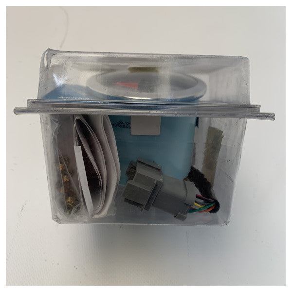 テレフレックス 7000 RPM タコメーター ホワイト インジケーター付き - 65554SSFE