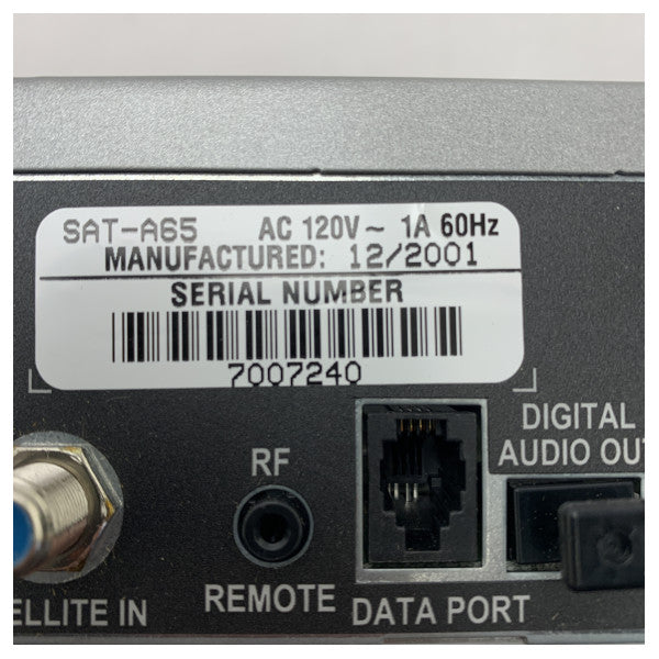 Récepteur satellite numérique Sony SAT-A65 - Récepteur TV satellite marin compact et fiable avec Dolby Digital Passthrough