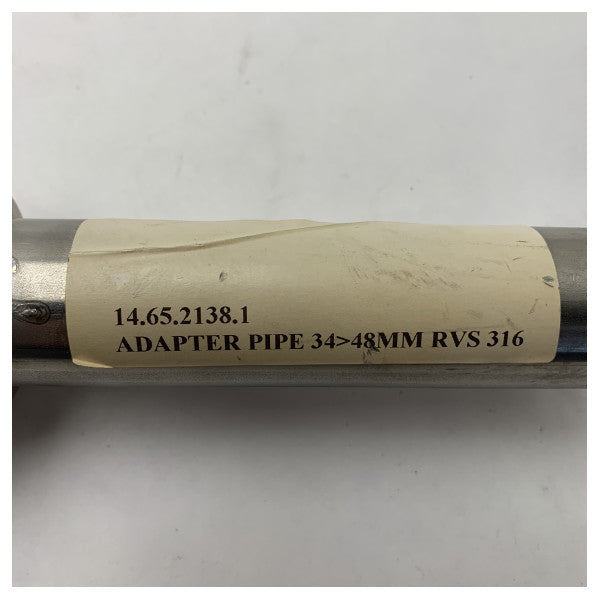 Adaptador de tubo de acero inoxidable 34-48mm para antena Sailor TT-3005M