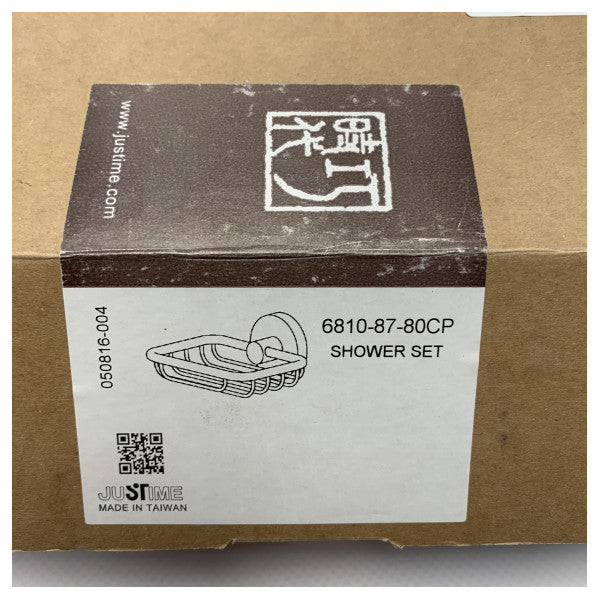 Justime krom duş sabun sepeti seti - 6810-87-80CP