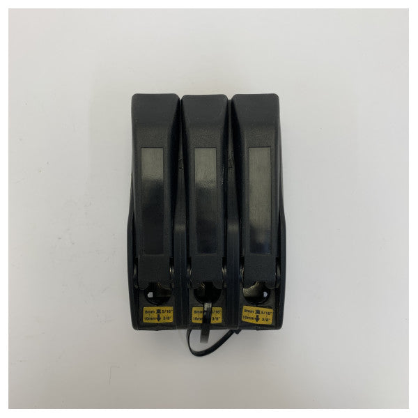 Lewmar D1 въже за съединител Triple 10 до 12mm черен - 29101312BK