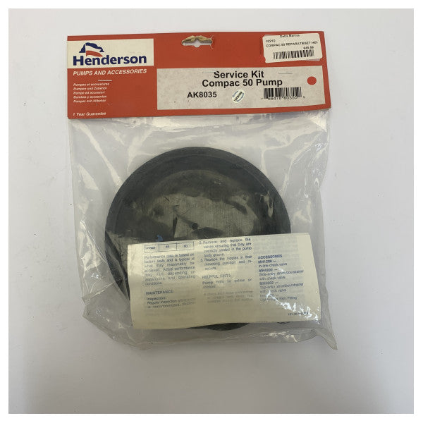 Henderson AK8035 Valpump Reparation Kit Kompakt 50