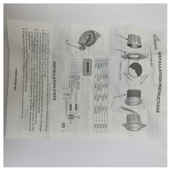 Wema PL196790 Black Water Tank Level Indicator Black D52 mm