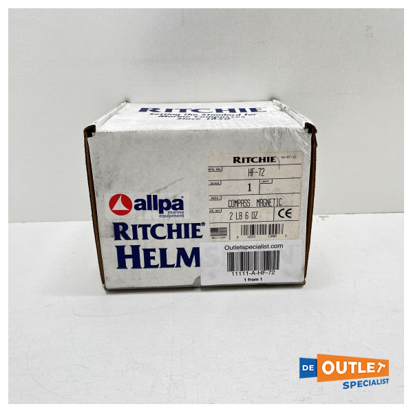 Ritchie Helmsman HF-72 Flush Mount Compass Schwarz