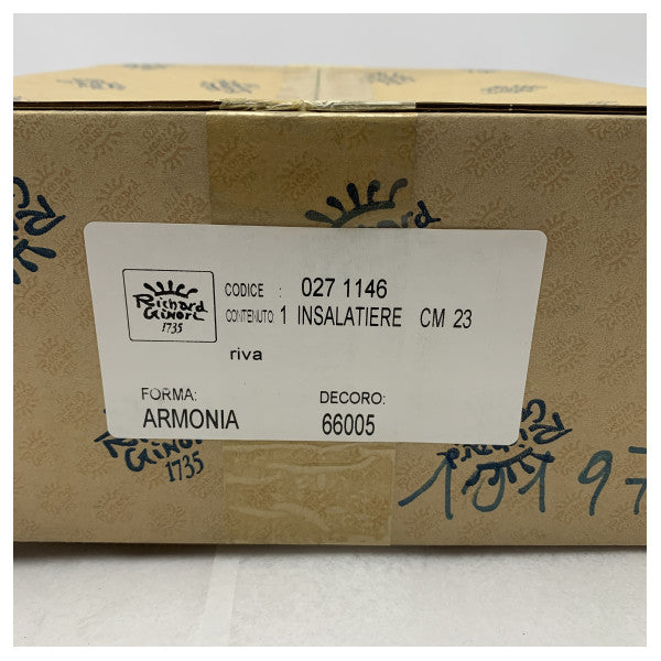 Riva Porselen Salata Kasesi 23cm - Tekneler ve Yatlar için Zarif ve Dayanıklı Deniz Sofra Takımı