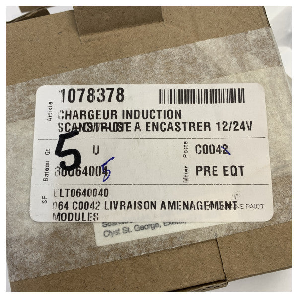 Scanstrut Wireless Inductive Charger - 12V/24V Marine In-Built Charger - SC-CW-01F-U