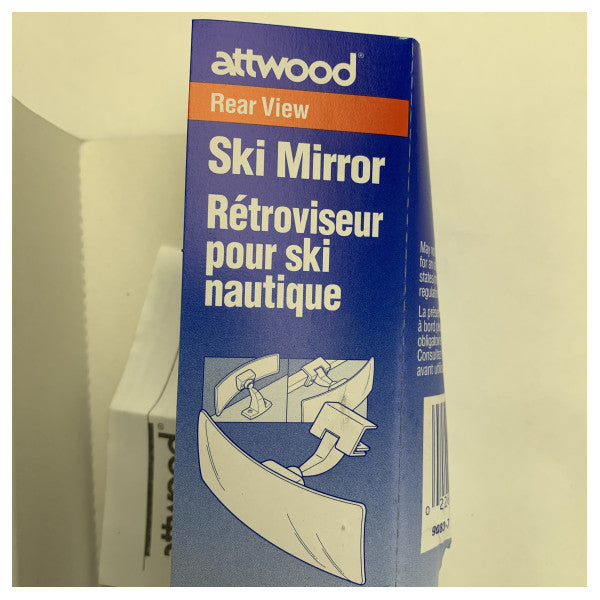 Attwood Perma-Plate хромирано регулируемо огледало за ски с универсален монтаж (9083-7)