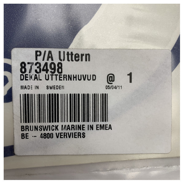 Uttern Decal Logo DUŻE Niebieskie - 873498