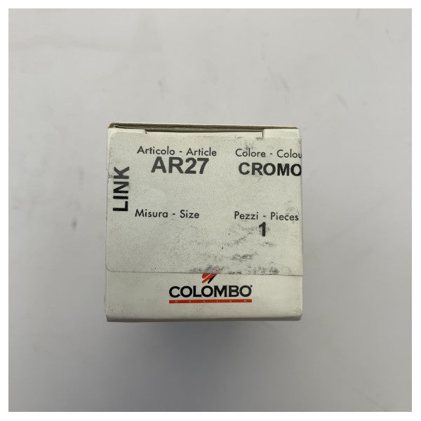 Colombo LINK AR27 Chrome Cloth Hanger � Crochet en métal durable de qualité marine pour la résistance à l'humidité et à la corrosion