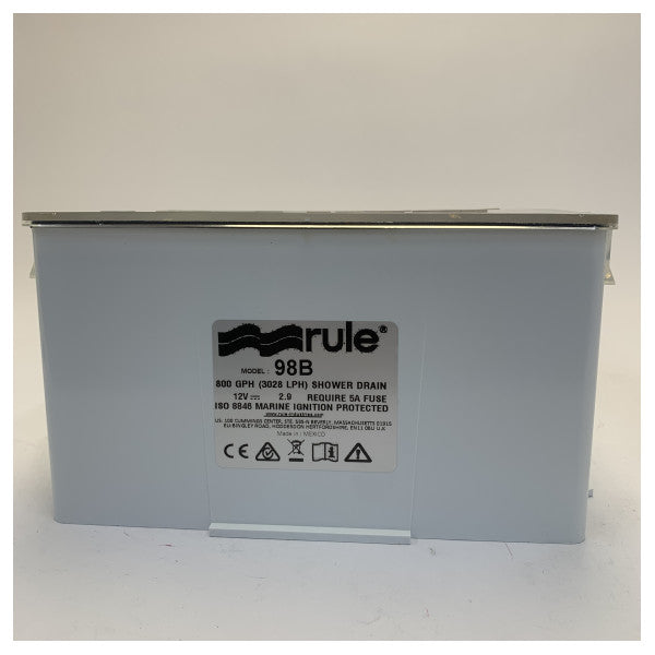 Rule 98B Shower Drain Pump System 12V 36L/m