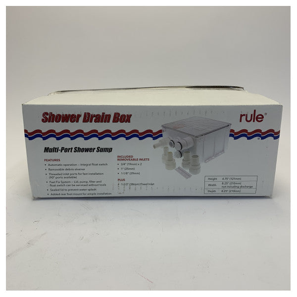 Rule 98B Shower Drain Pump System 12V 36L/m