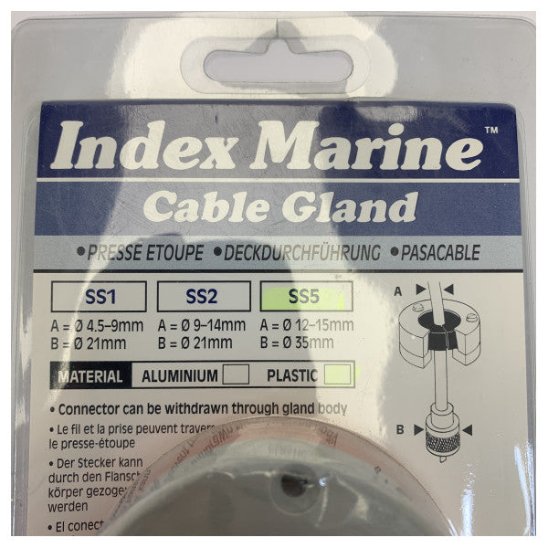 Indeks Marine SS5 Złącze kablowe boczne - RVS Przejście kablowe jachtowe