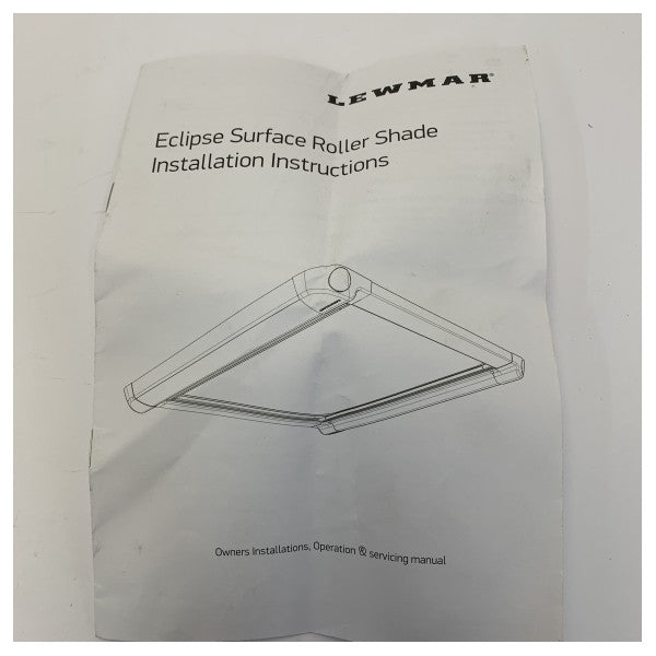 Lewmar 367744100 Size 44 Roller Shade for Access Hatches White