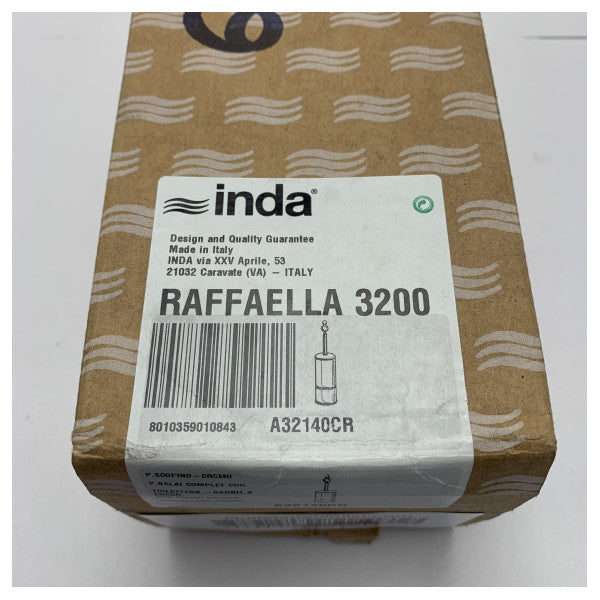 Inda Raffaela 32140CR トイレブラシホルダー スタイリッシュクローム仕上げ