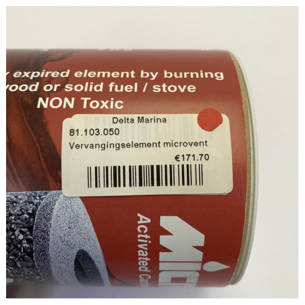 リーサン マイクロベント 交換フィルター アクティブカーボン ブラックウォーターシステム用 - 81.103.050