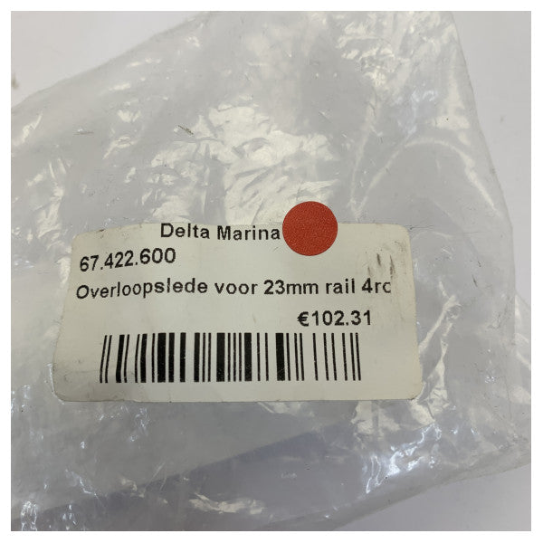 Pfeiffer Marine 67.422.600 Rigging Sled for 23 mm Track Black