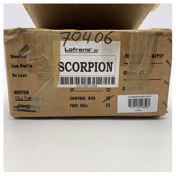 لوفرانز سكوربيون | X1 | 500 واط | 12 فولت | رافعة مرساة 6 مم مع كابستان - 70406