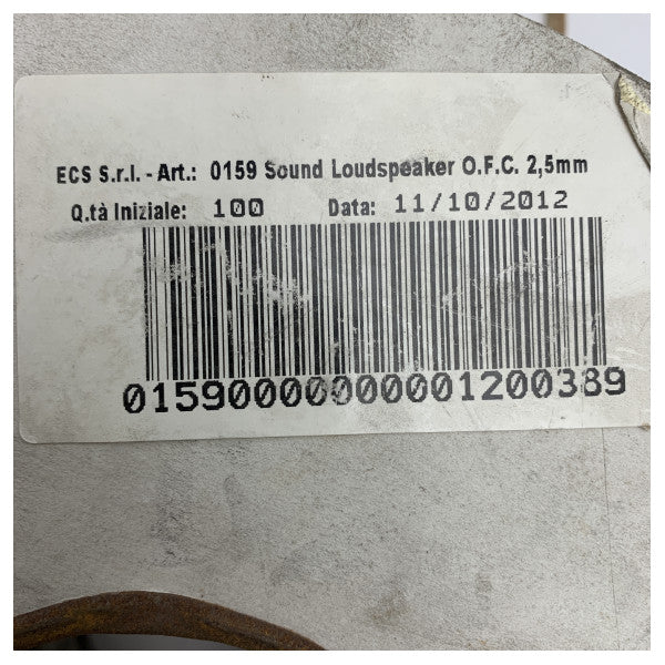 Percon SK-2125 Υψηλής ποιότητας καλώδιο θαλάσσιου ήχου από χαλκό χωρίς οξυγόνο - 100m ανθεκτικό καλώδιο ηχείων για συστήματα ήχου σκάφους