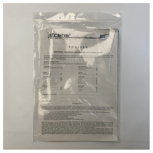 ونش مرساة لوفرانز بوستر 12 فولت معزز بقدرة 350 وات بدون قرص سلسلة