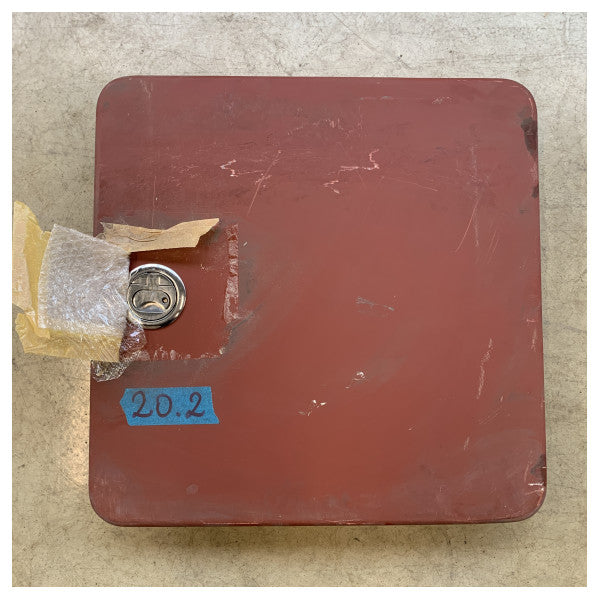 CRN Marine Grade Aluminum Flat Door 710x730x250mm with Stainless Steel Lock � Durable Weatherproof Hatch for Boats and Masts