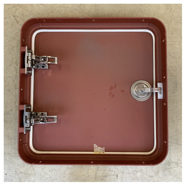 Wysokiej jakości metalowe drzwi dostępowe na zawiasach CRN z powłoką odporną na rdzę i wodoodporną uszczelką - 393483