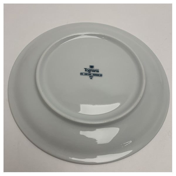 Ferretti Assiette plate en céramique durable de 24 cm pour usage marin - Facile à nettoyer et lavable au lave-vaisselle