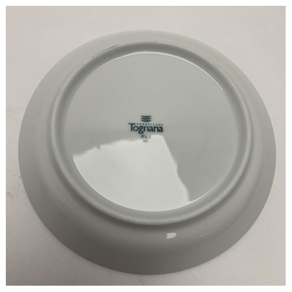 Set di tazze e piattini in porcellana di alta qualità Ferretti - Resistente, di qualità marina, facile da pulire, lavabile in lavastoviglie