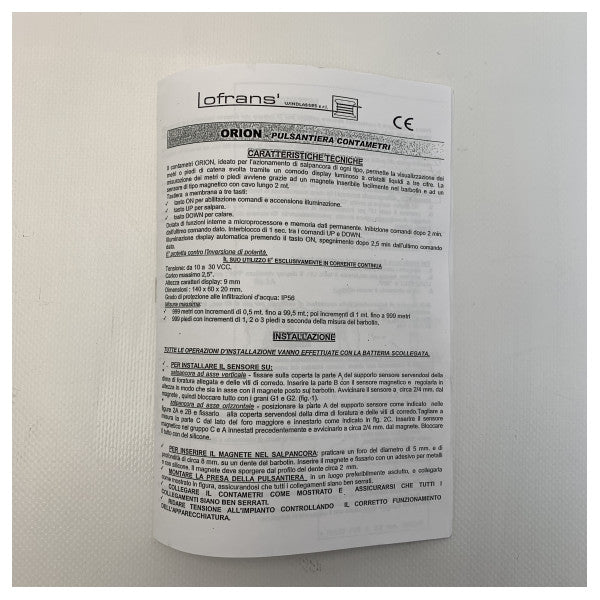 Lofrans 19844 チェーンカウンター付ワイヤードリモートウインドラスコントロール - 71834