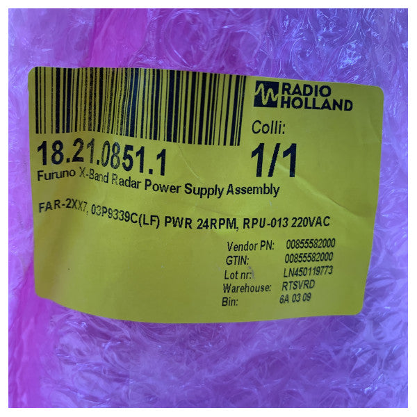 Furuno 03P9339C Морська електроніка Радарний блок живлення для FAR 2117 - 008-555-820